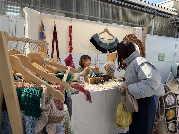 編み物作家neneさんのブース