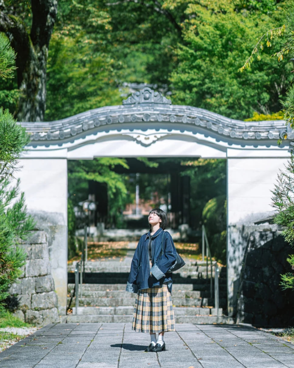 石庭のある興禅寺前
