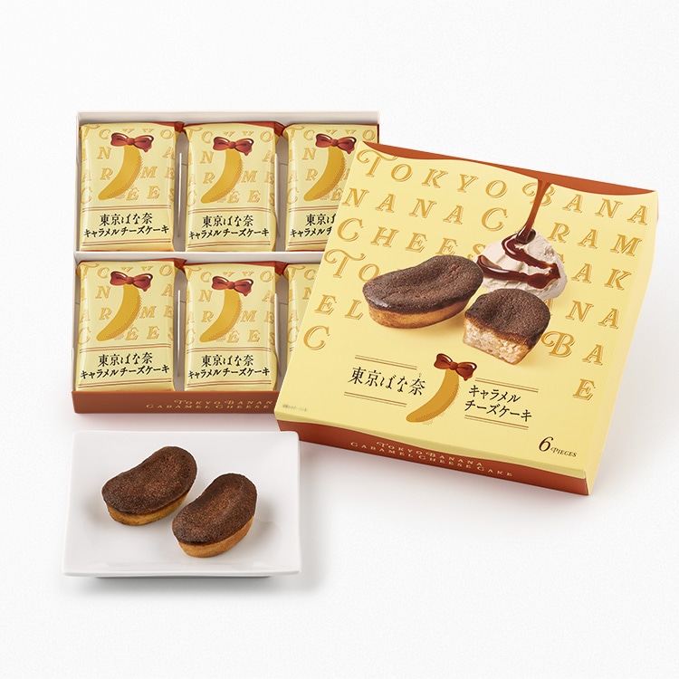 東京ばな奈キャラメルチーズケーキ6個入(東京ばな奈ワールド) 【宅配】6個