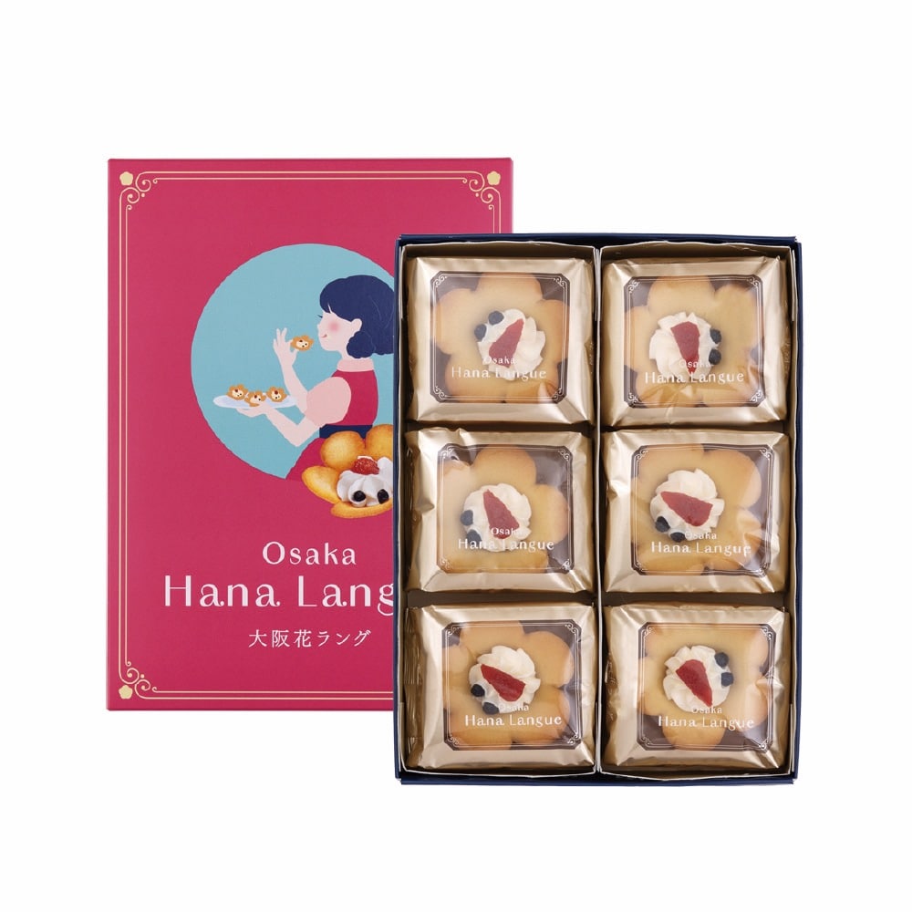 大阪花ラング6個入り(あみだ屋大黒) 【宅配】6個