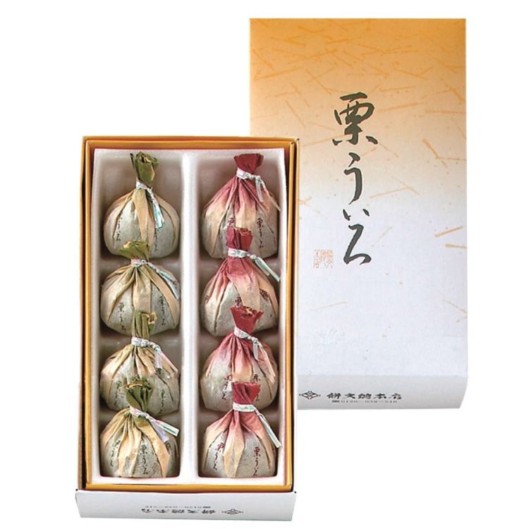 【季節限定】一口栗ういろ8個入(餅文總本店) 【宅配】8個