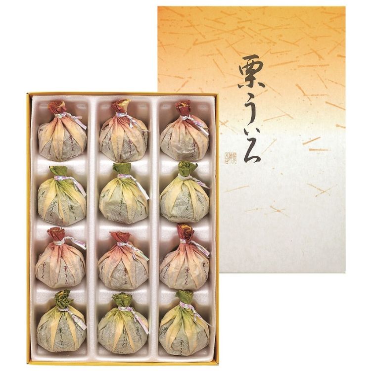 【季節限定】一口栗ういろ12個入(餅文總本店) 【宅配】12個