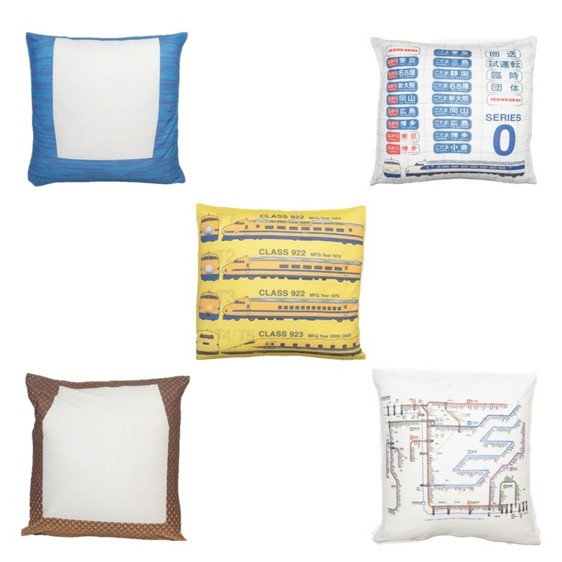 ●クッションカバー JR東海鉄道路線図柄 【宅配】路線図柄