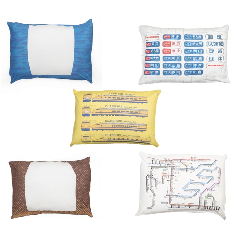 ●枕カバー JR東海鉄道路線図柄 【宅配】路線図柄