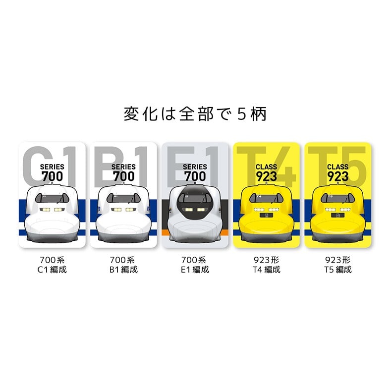 ●チェンジングトレインステッカー 700系/923形ドクターイエロー 【宅配】700系/923形ﾄﾞｸﾀｰｲｴﾛｰ