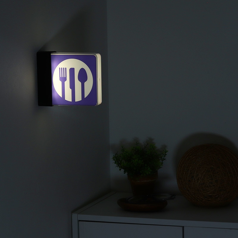 ●ライトボックスサイン（100系）・黒 【宅配】100系/黒