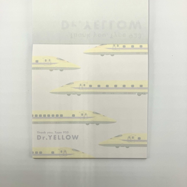 ●ありがとうドクターイエロー スクエアメモパッド 【宅配】スクエアメモパッド