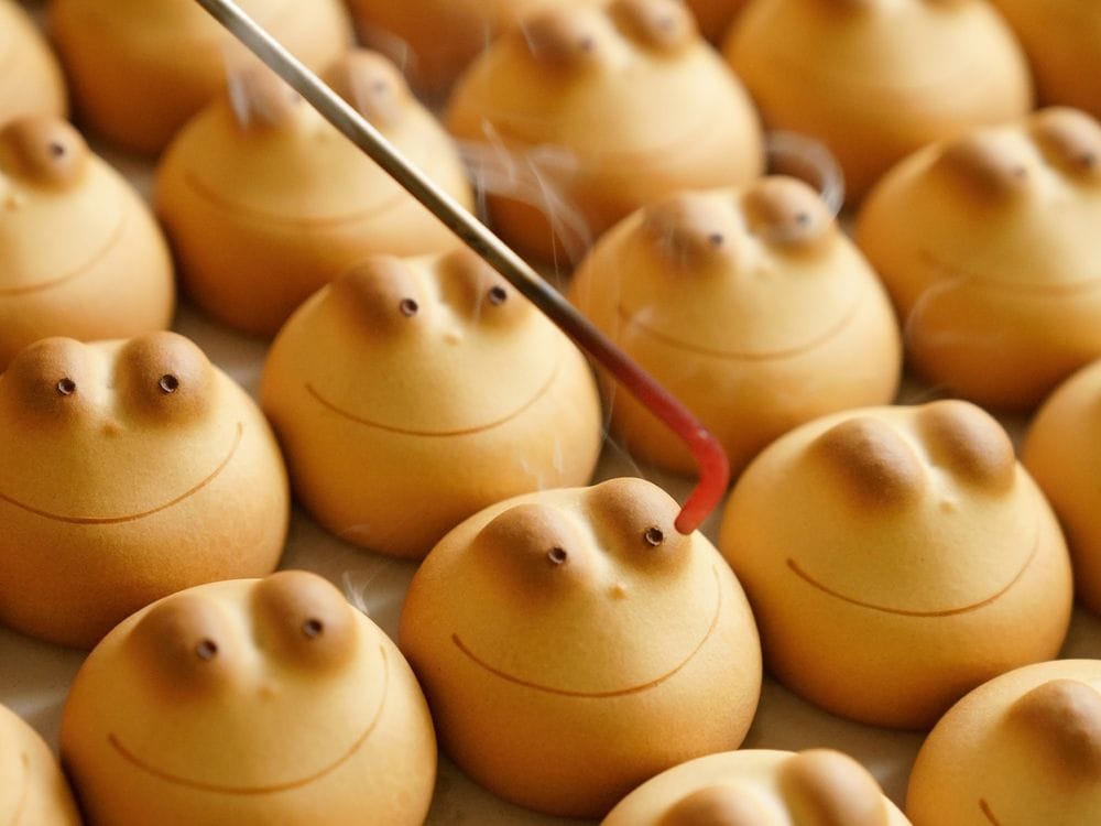 ◆【名古屋駅受取】カエルまんじゅうさくらあん6個入（青柳総本家） 【名古屋駅受取】さくら