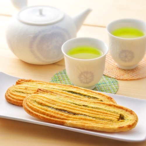 ◆【店頭受取り】静岡深むし茶パイ「和」14枚 箱入(小山園) 【店舗受取り】