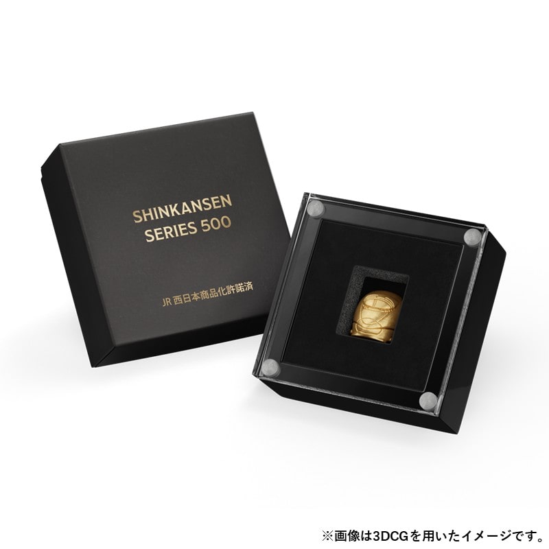 ●新幹線500系 純金ミニフィギュア 500系
