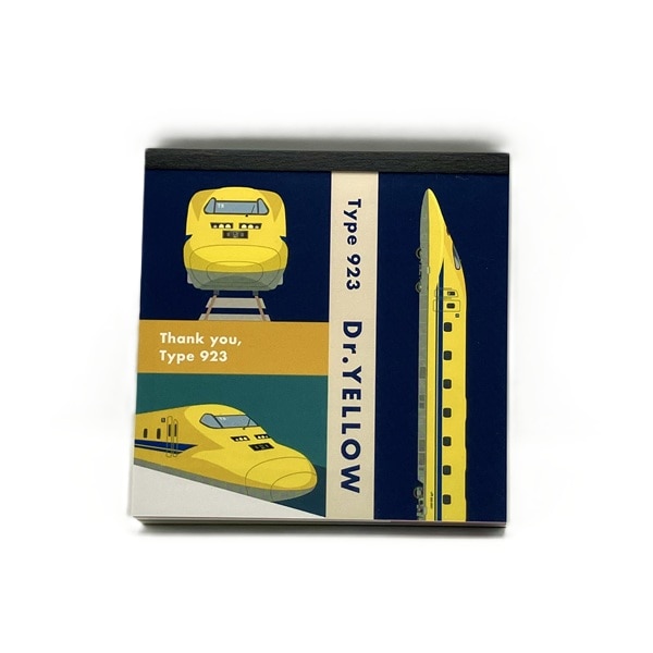 ●ありがとうドクターイエロー スクエアメモパッド 【宅配】スクエアメモパッド