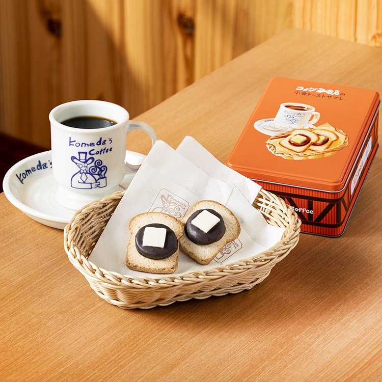 コメダ珈琲店の小倉トーストサブレ 5個入＜スペシャル缶＞