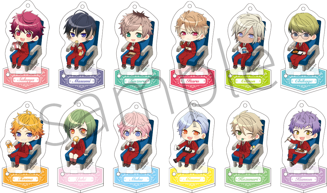 ●トレーディングアクリルスタンドキーホルダー【春組・夏組】BOX（全12種）