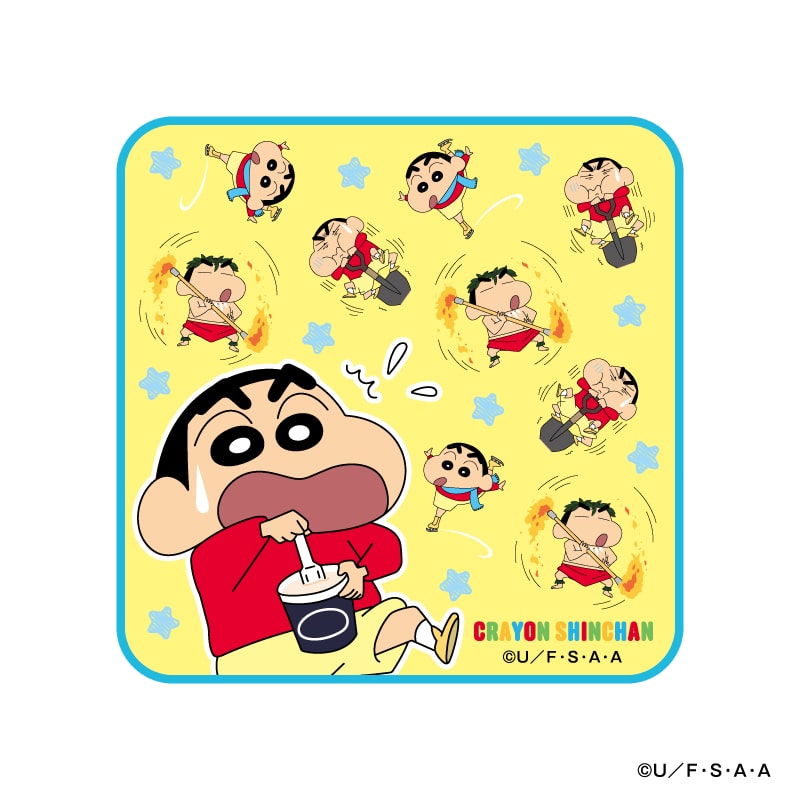 ●クレヨンしんちゃん　「ｼﾝｶﾝｾﾝｽｺﾞｲｶﾀｲｱｲｽ」ハンドタオル かたいゾ！