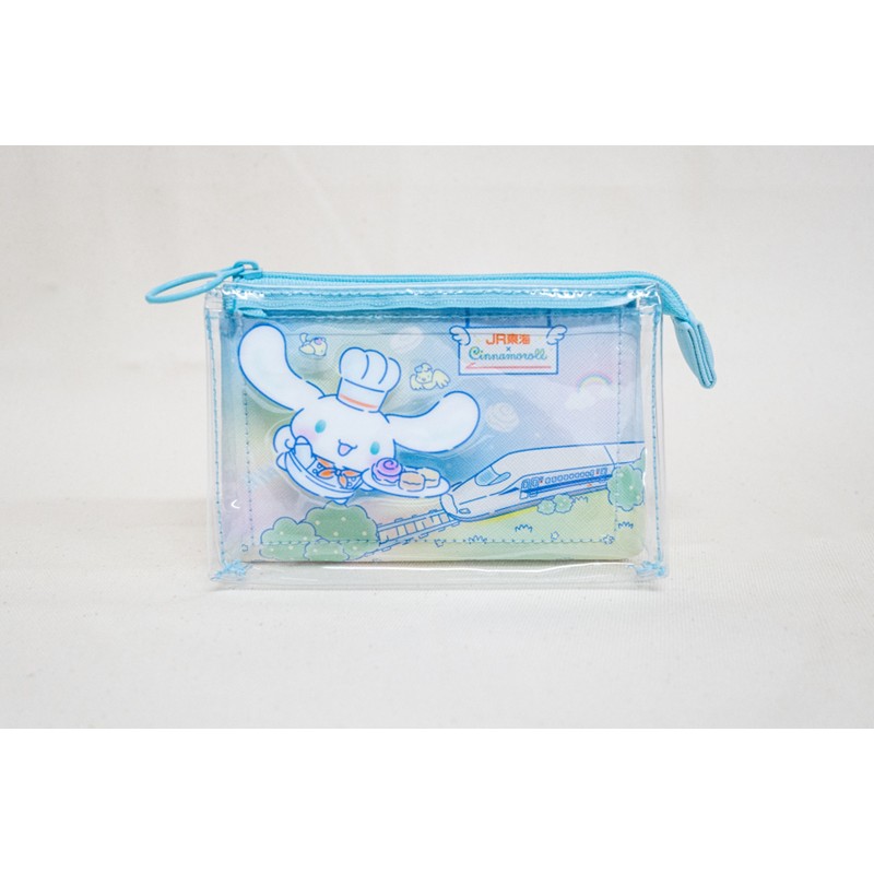 ●【JR東海 × Cinnamoroll】スリーポケットクリアポーチ