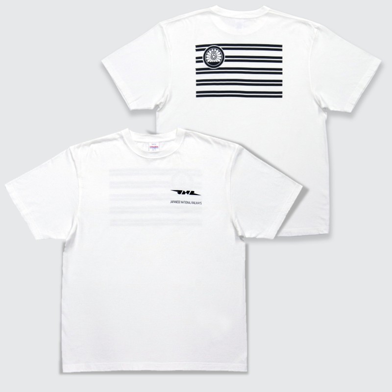 ●「日本国有鉄道」マークＴシャツ ホワイト（Ｌサイズ）