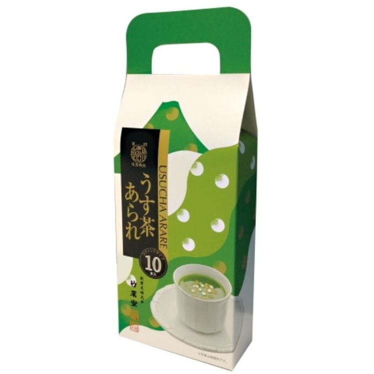 うす茶あられスティック10本入り(竹茗堂茶店)