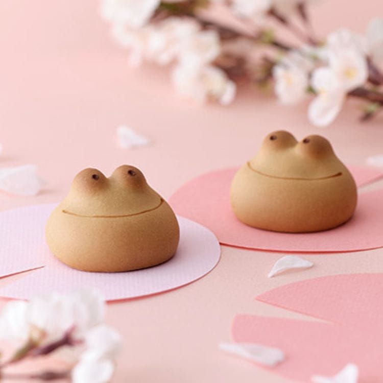 ◆【名古屋駅受取】カエルまんじゅうさくらあん6個入（青柳総本家）