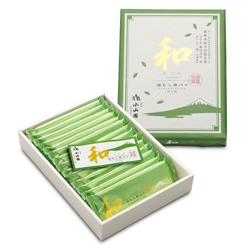 ◆【店頭受取り】静岡深むし茶パイ「和」14枚 箱入(小山園)