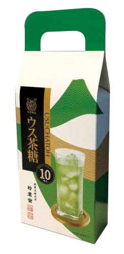◆【静岡駅受取り】ウス茶糖スティック10本入り(竹茗堂茶店)