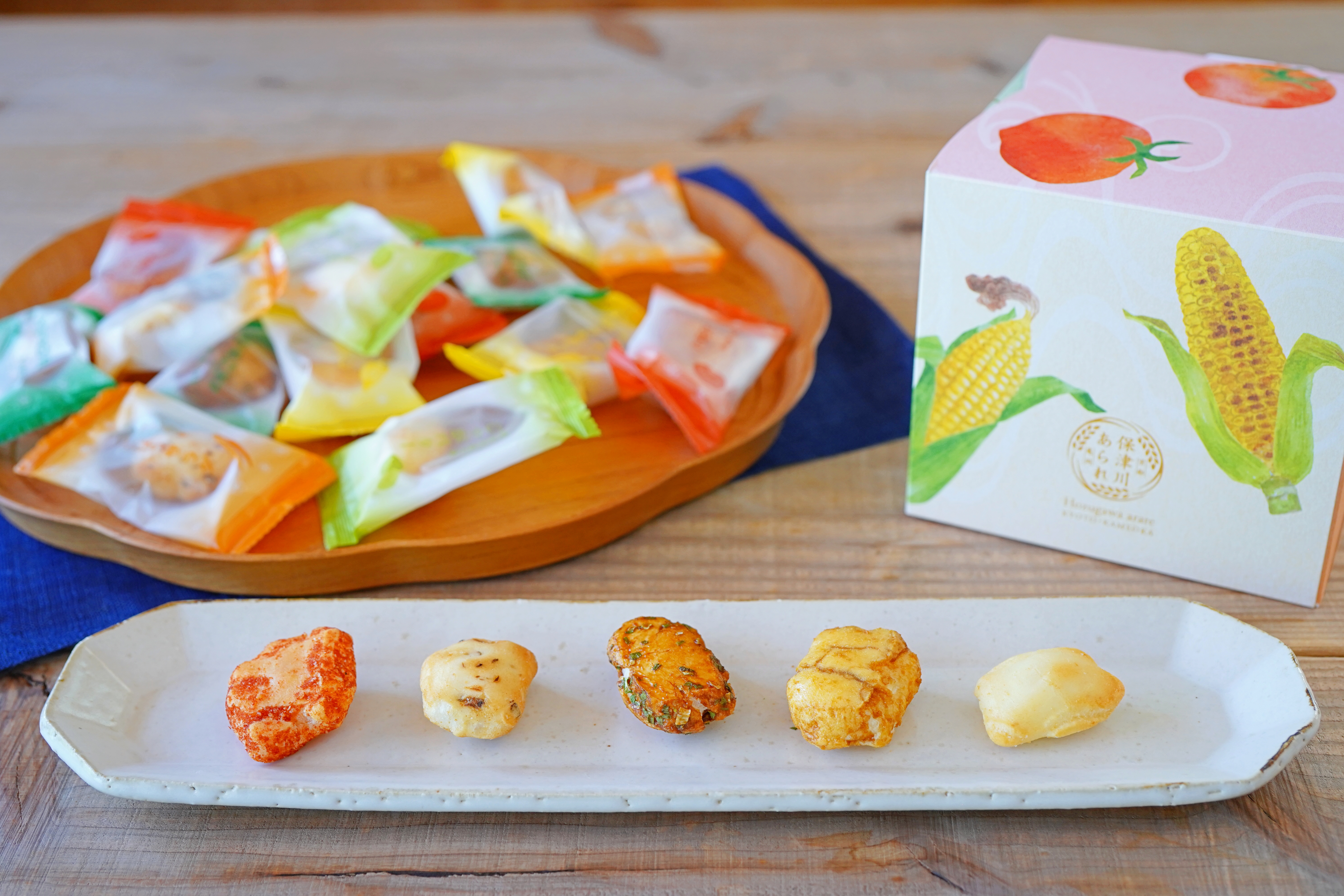 【保津川あられ本舗】やさいあられミックス(20個入)