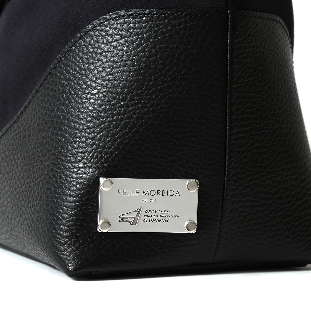 【東海道新幹線再生アルミ×ペッレ モルビダ】トートバッグ スエード トートバッグ スエード