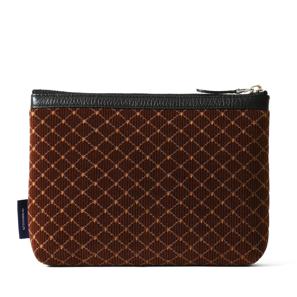 【東海道新幹線再生アルミ×ペッレ モルビダ】グリーン車モケットポーチ グリーン車モケットポーチ