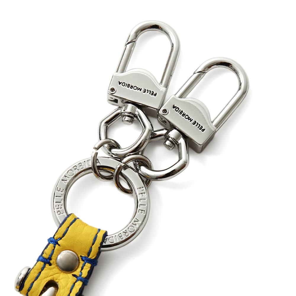 【東海道新幹線再生アルミ×ペッレ モルビダ】シューホーン型キーチャーム イエロー シューホーン型キーチャーム イエロー