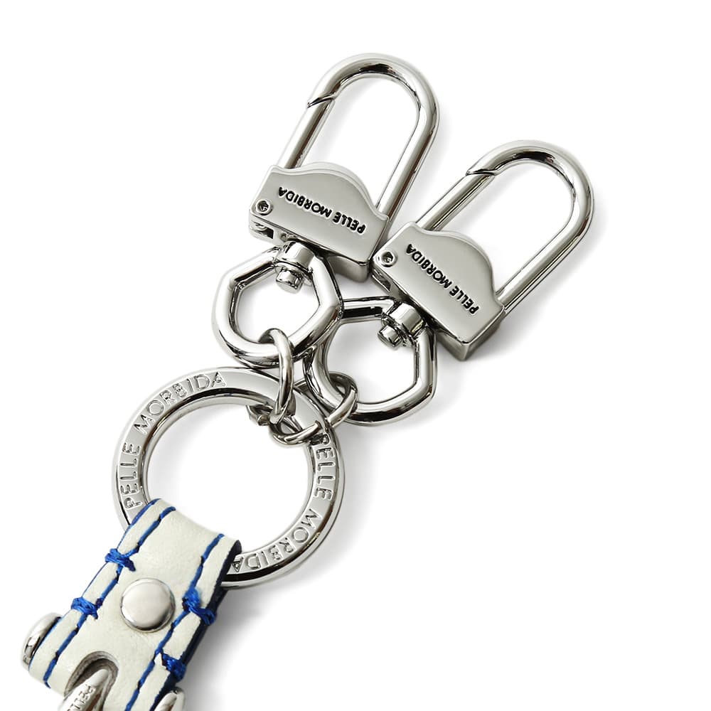 【東海道新幹線再生アルミ×ペッレ モルビダ】シューホーン型キーチャーム ホワイト シューホーン型キーチャーム ホワイト