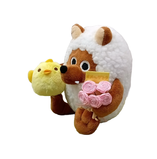 ウルフィ×ぴよりん オメ~デトウぬいぐるみ