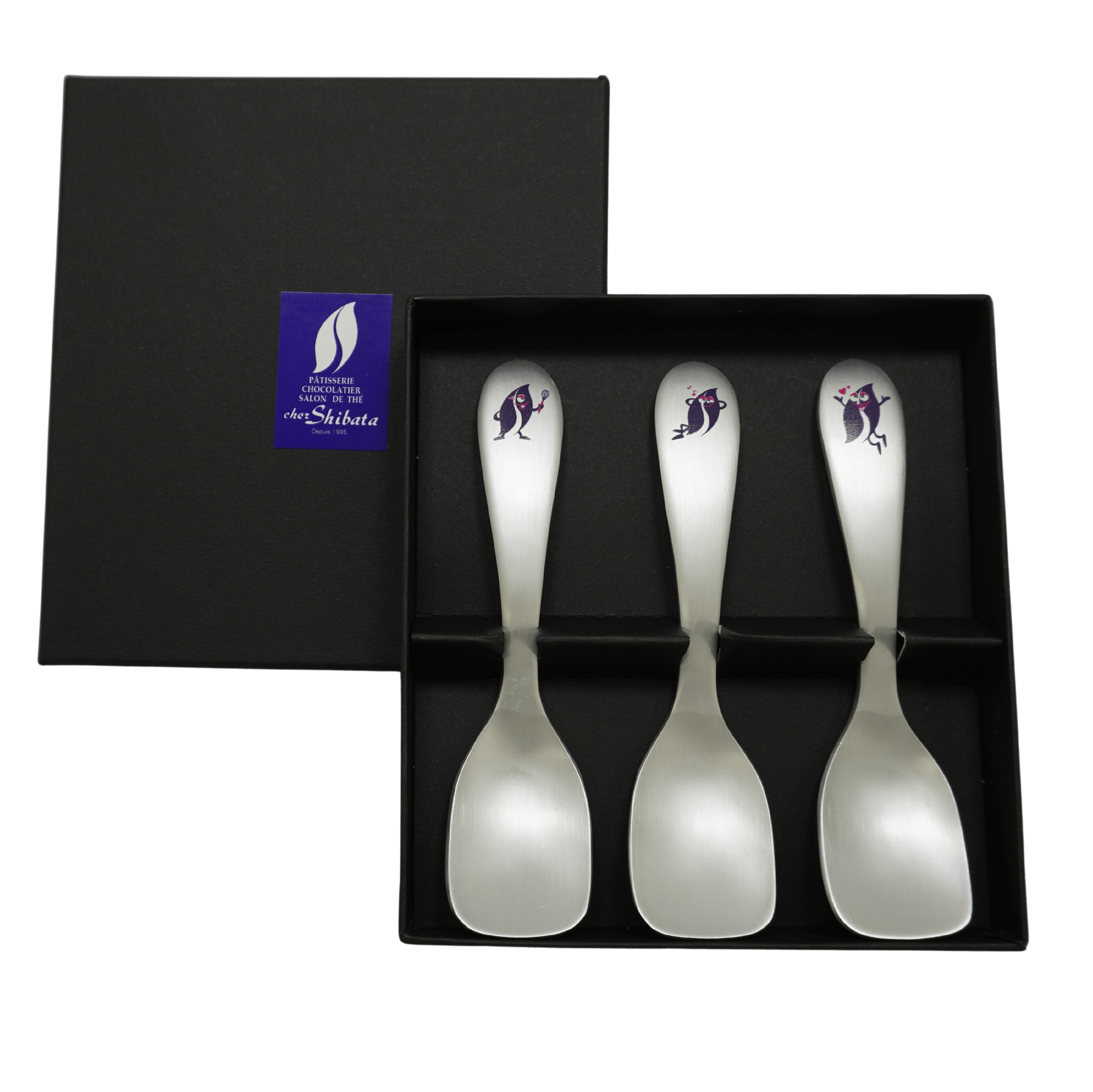 【東海道新幹線60周年記念】東海道新幹線再生アルミ×シェ・シバタ コラボスプーン3本セット