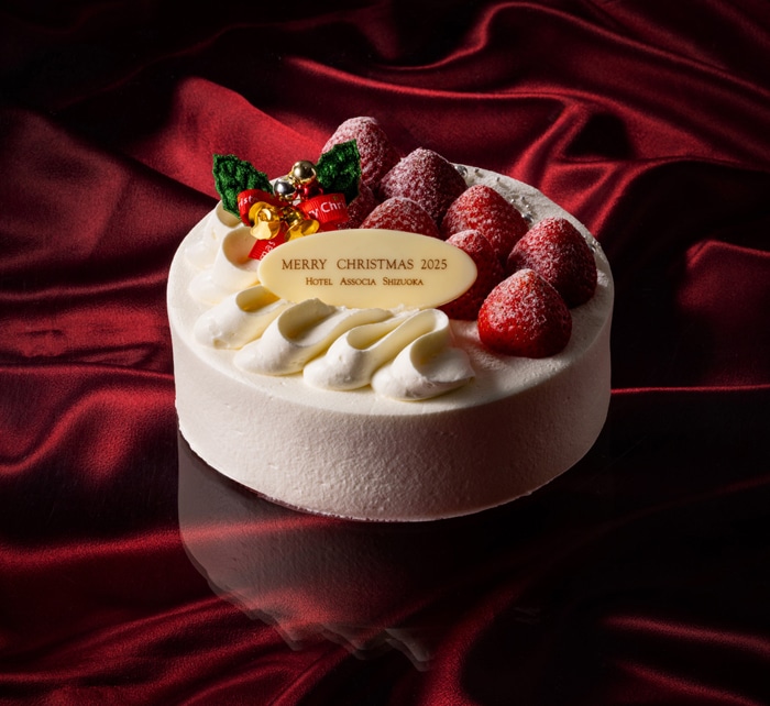 【ホテルアソシア静岡】《店舗受取》クリスマスケーキ　アンジュ（生クリームデコレーションケーキ）　5号