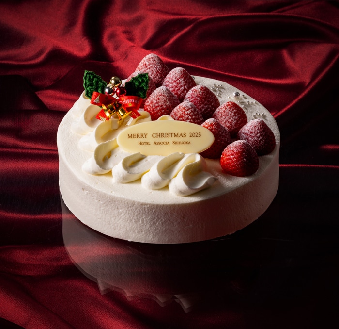 【ホテルアソシア静岡】《店舗受取》クリスマスケーキ　アンジュ（生クリームデコレーションケーキ）　6号