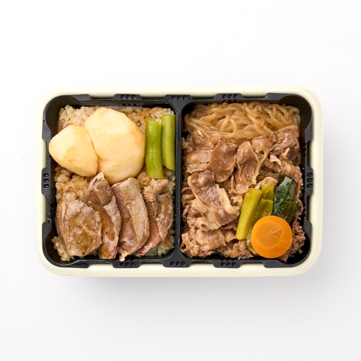 あっちっち神戸のすきやきとステーキ弁当 (淡路屋)【新大阪駅受取】