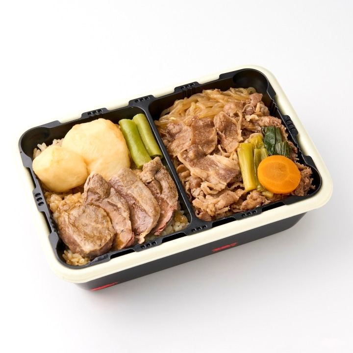 あっちっち神戸のすきやきとステーキ弁当 (淡路屋)【新大阪駅受取】