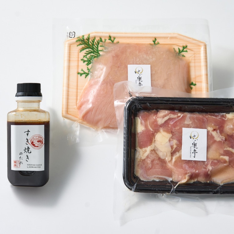 【送料込み】【徳島県】けい樂亭　阿波尾鶏すき焼きセット  ※冷凍配送