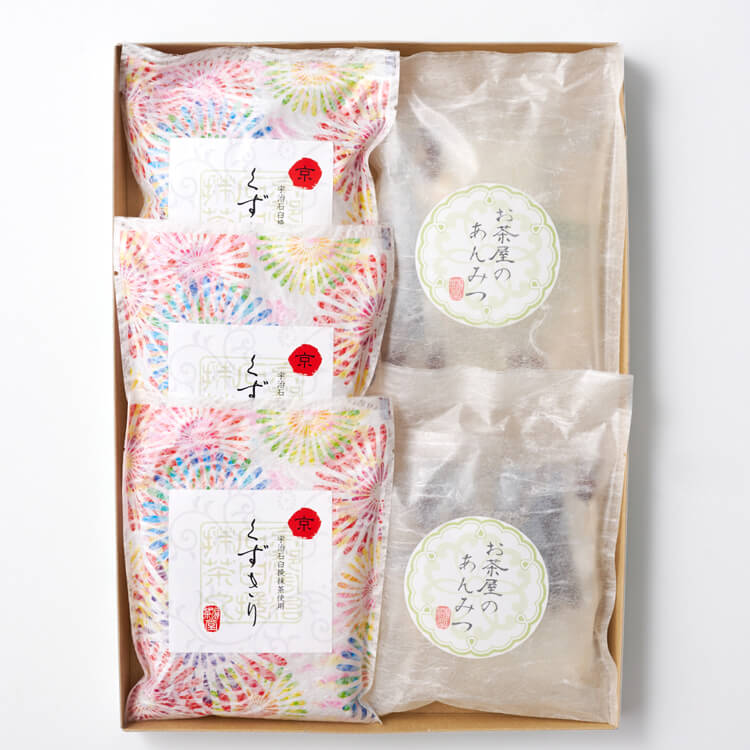 【京都府】茶彩菓 お茶屋のあんみつ・京くずきり「貴船」【送料込み】