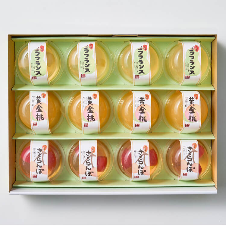 【山形県】山形のフルーツゼリー １２個(丸松青果)【送料込み】