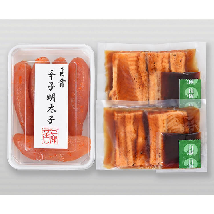【山口県】「下関・音」無着色辛子明太子と煮あなご炙り丼の具【送料込み】 ※冷凍配送
