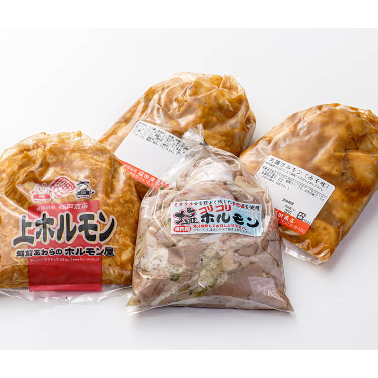 【福井県】越前のホルモン屋 ４種盛りセット(福田商店) ※冷凍配送