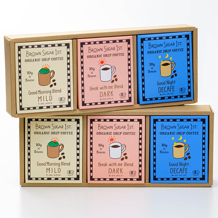 【東京都】オーガニックドリップコーヒー ６箱(ブラウンシュガー１ST)