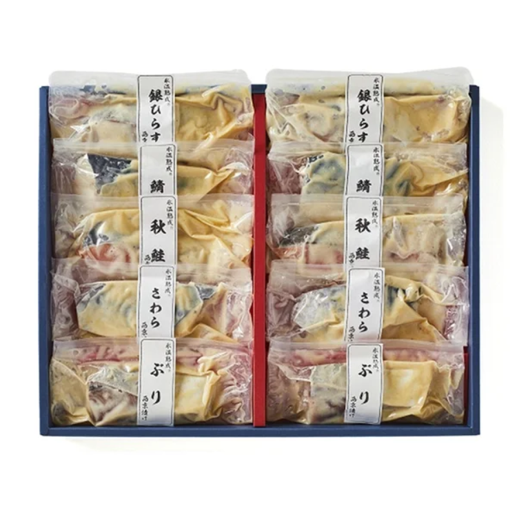 【送料込み】氷温熟成 西京漬けギフトセット１０切  ※冷凍配送