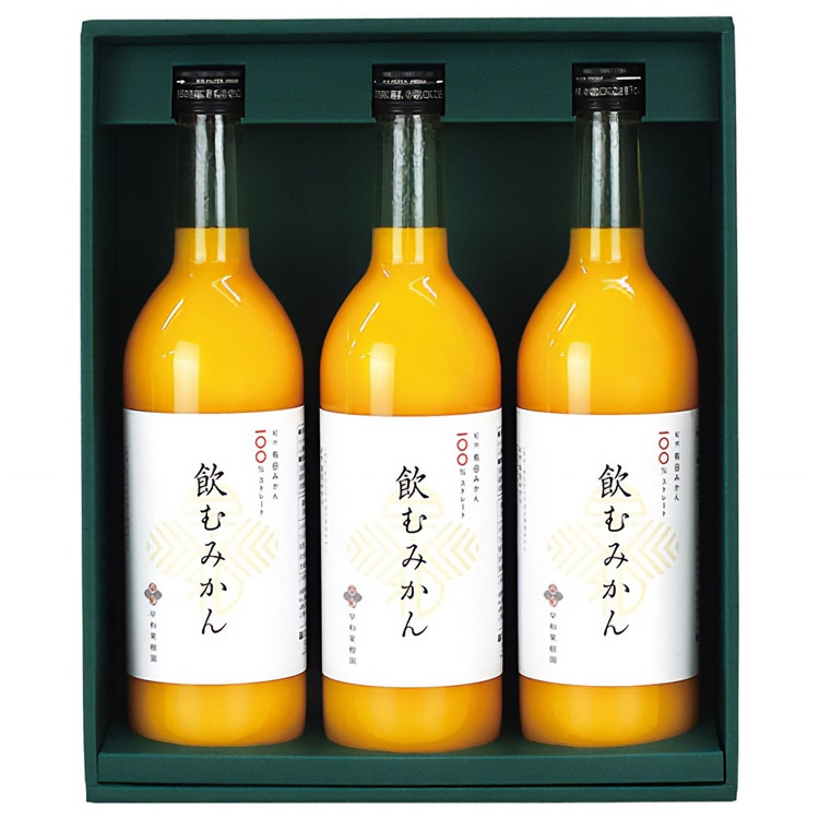 【送料込み】【和歌山県】有田みかんジュース「飲むみかん」 3本セット