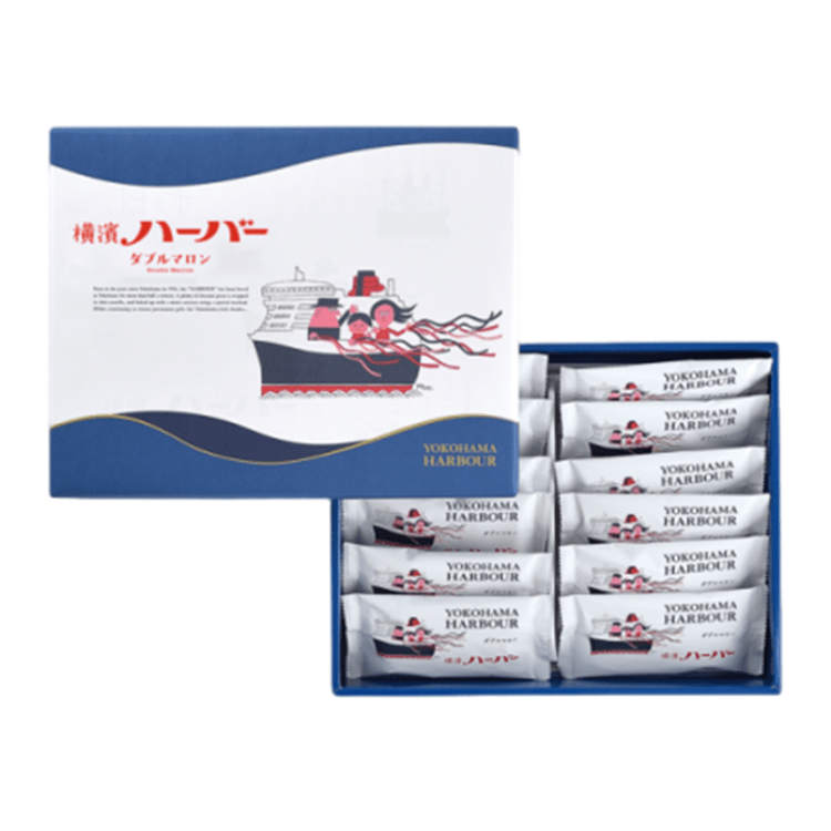【送料込み】【神奈川県】横濱ハーバーダブルマロン１２個（ありあけ）