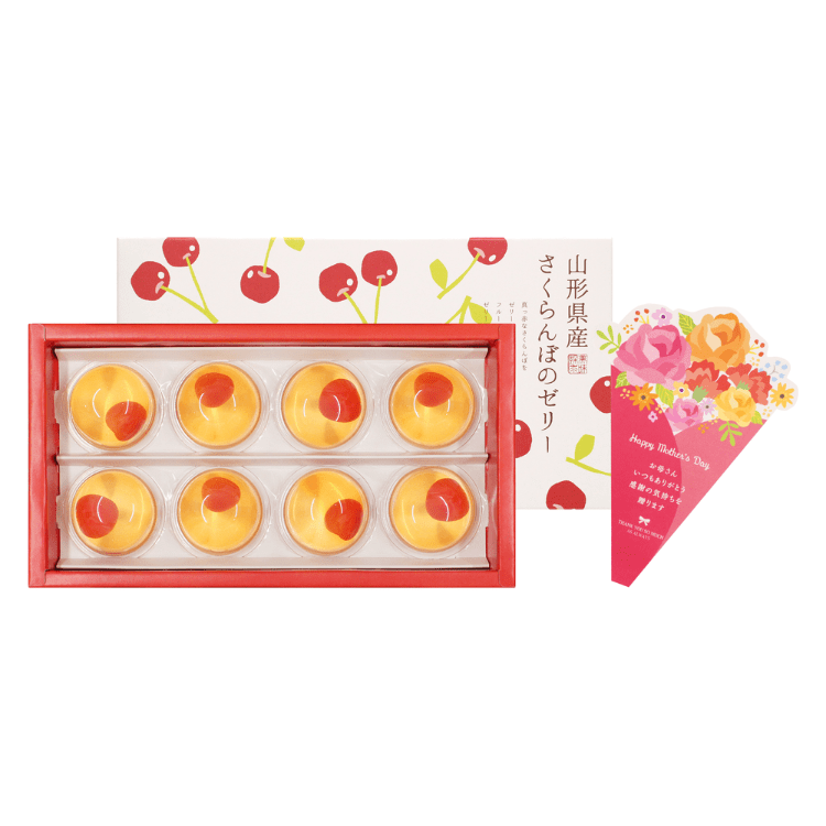 メッセージカード付き商品例：フルーツタルト