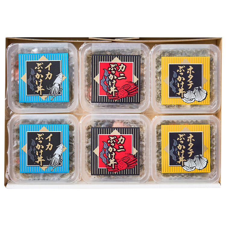 【北海道】海鮮ぶっかけ丼セット(小樽海洋水産) ※冷凍配送