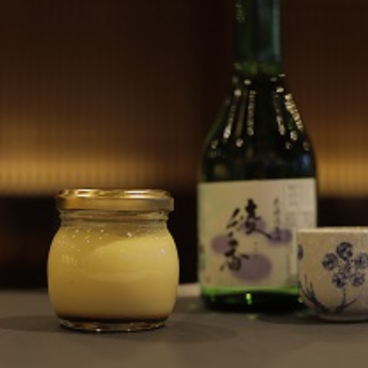 【送料込み】【京都府】結鶴プリン6個セット(バニラ/地酒 各3個)(茶寮ゆらり) ※冷蔵配送