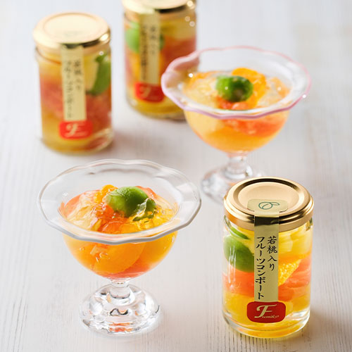 【送料込み】【和歌山県】ふみこ農園　若桃入りフルーツコンポート［６本］