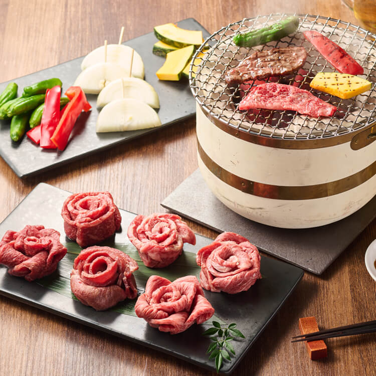 【兵庫県】黒毛和牛５種と牛タンの花盛り焼肉用(山晃食品)【送料込み】 ※冷凍配送