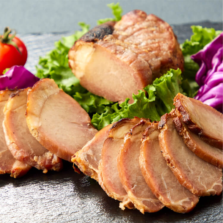 【鹿児島県】マイスター山野井 炭焼きみそ漬け焼豚とハムセット【送料込み】 ※冷蔵配送